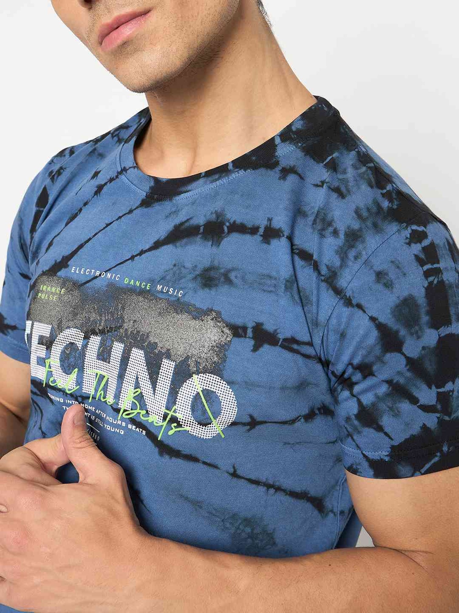 Duke Blue Slim Fit Tie - Dye T-Shirt