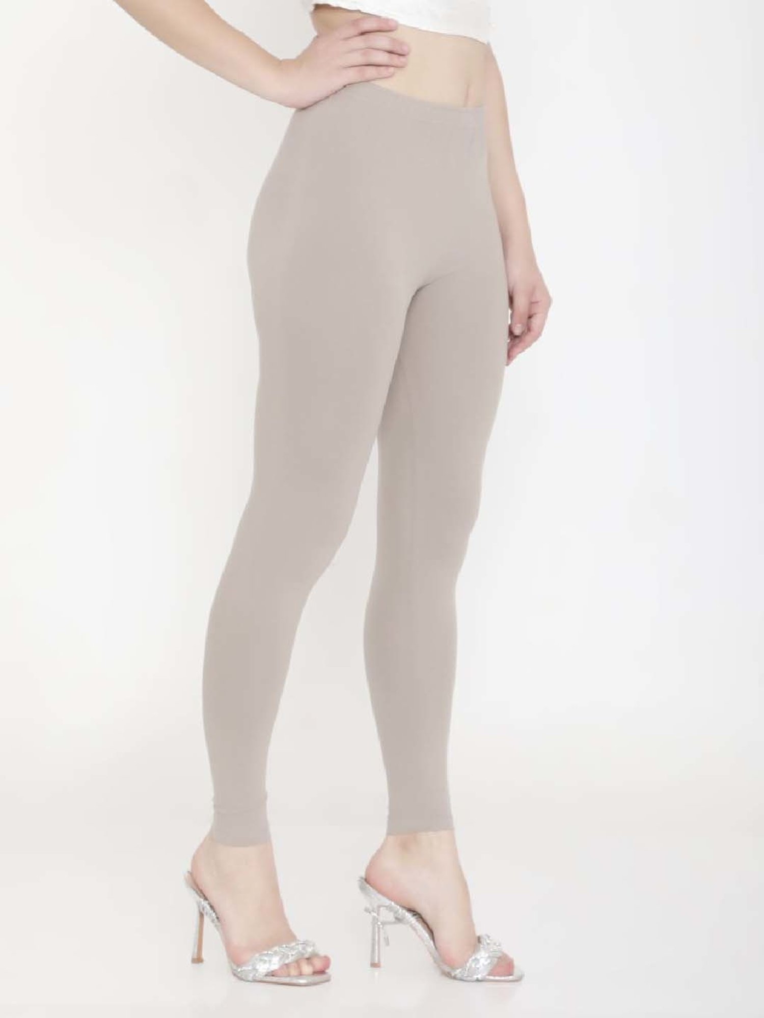 FEELINGS Grey Plain Leggings