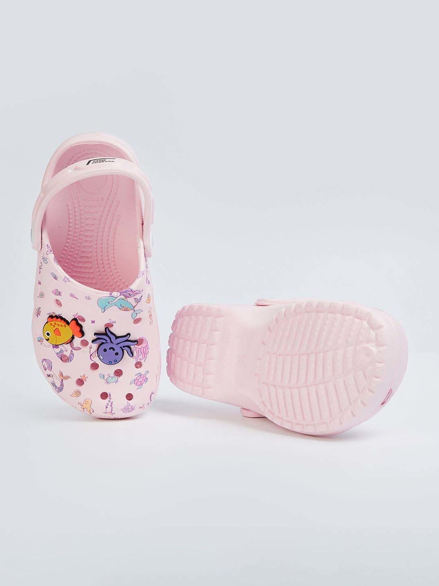 Landmark Girls Pink Back Strap Clogs