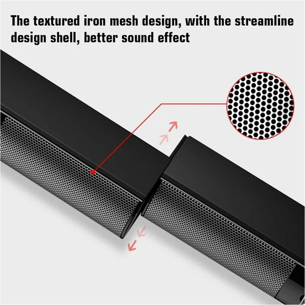 USB Desktop Computer Bluetooth Speaker Stereo Sound Home Subwoofer Mini Speaker with 3.5mm Audio Jack Detachable Speaker