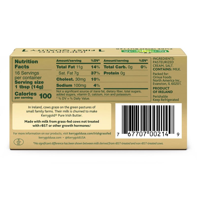 Kerrygold Grass-Fed Pure Irish Salted Butter Sticks - 8oz/2ct