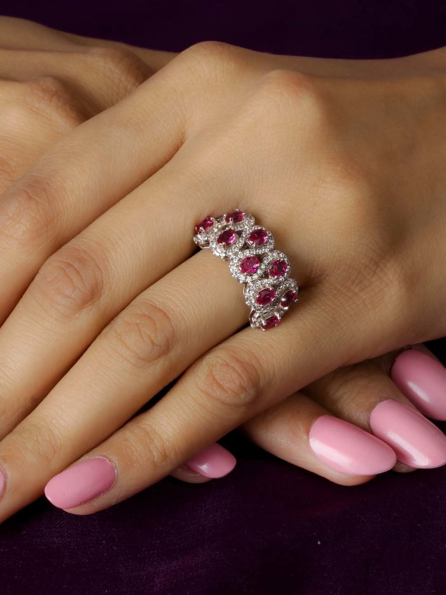 Ornate Jewels 92.5 Sterling Silver Ring for Women