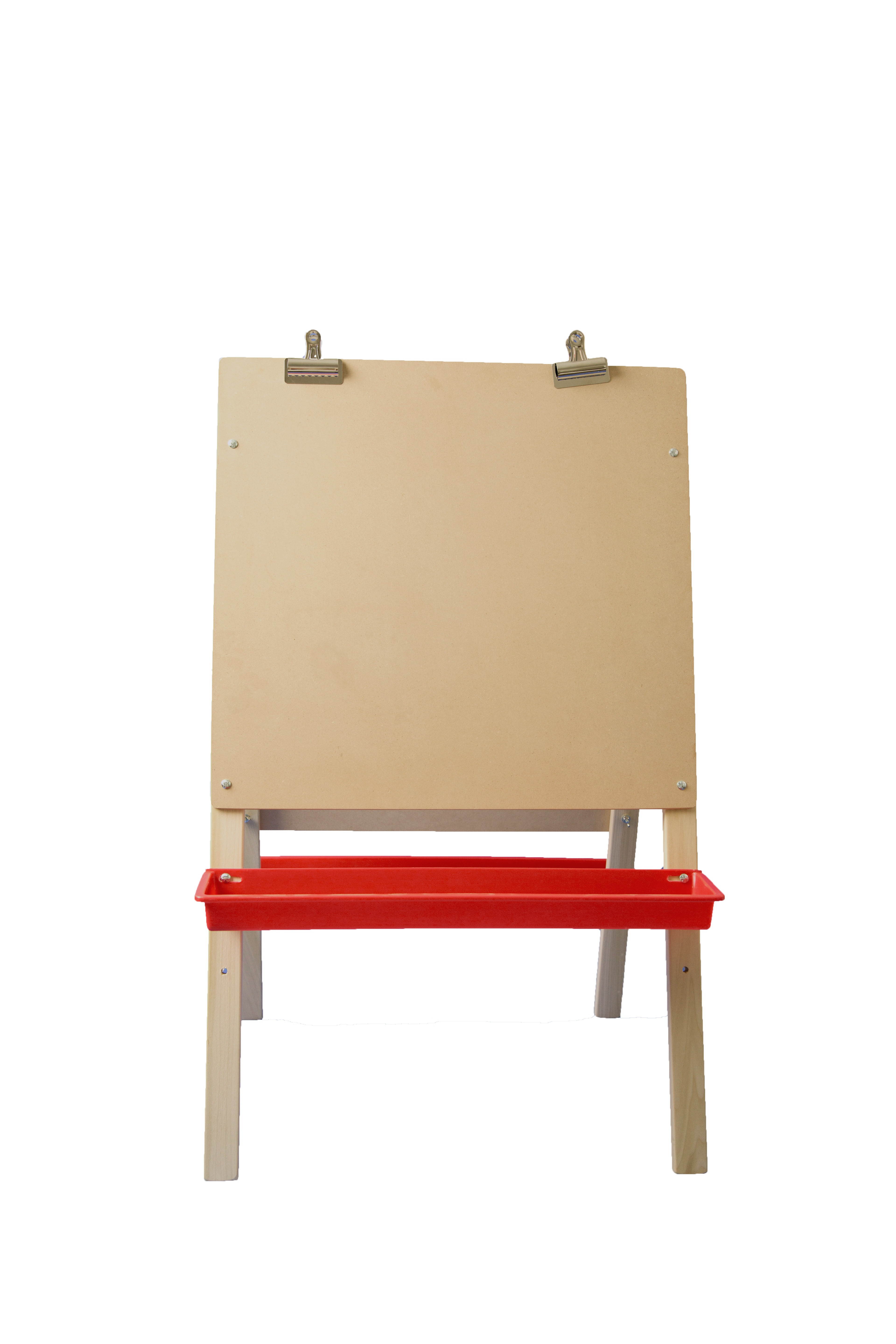 Flipside Child's Preschool Easel Height-Adjustable 24"Wx40"H Multi 17314