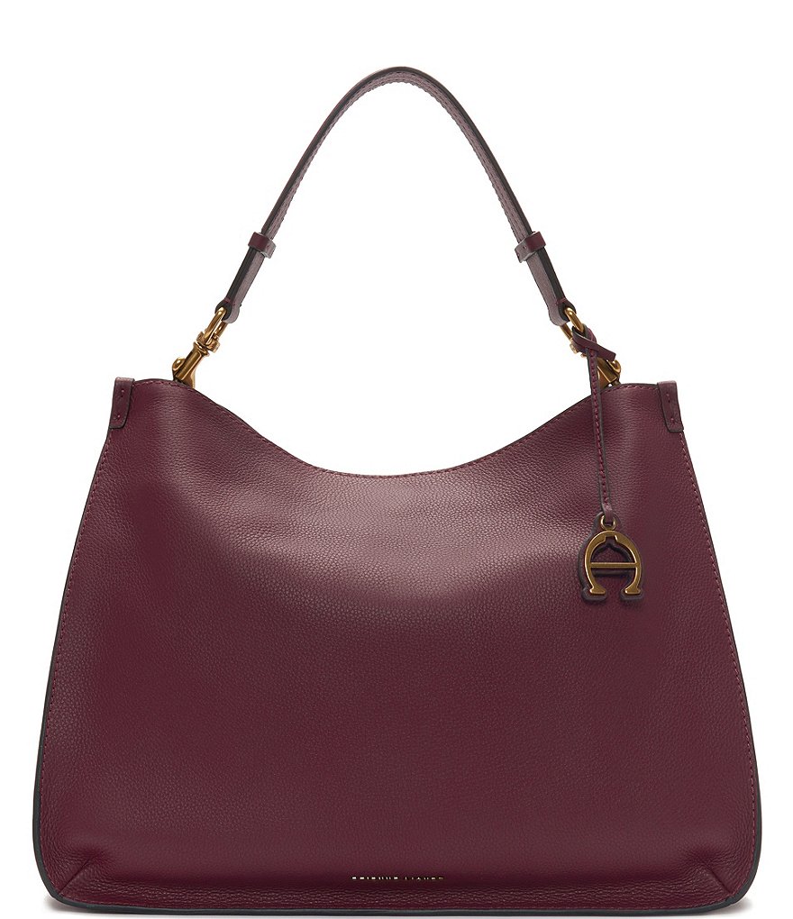 Etienne Aigner Alexandra Pebble Nappa Leather Hobo Bag