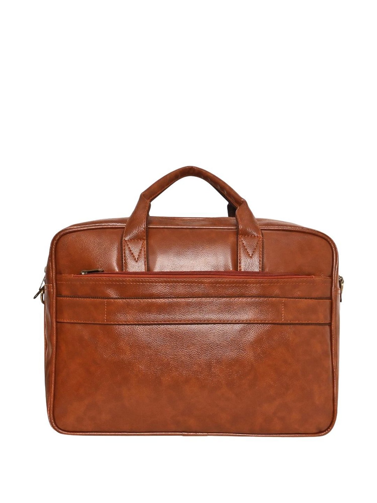 Priority Tan Synthetic Large Messenger Bag