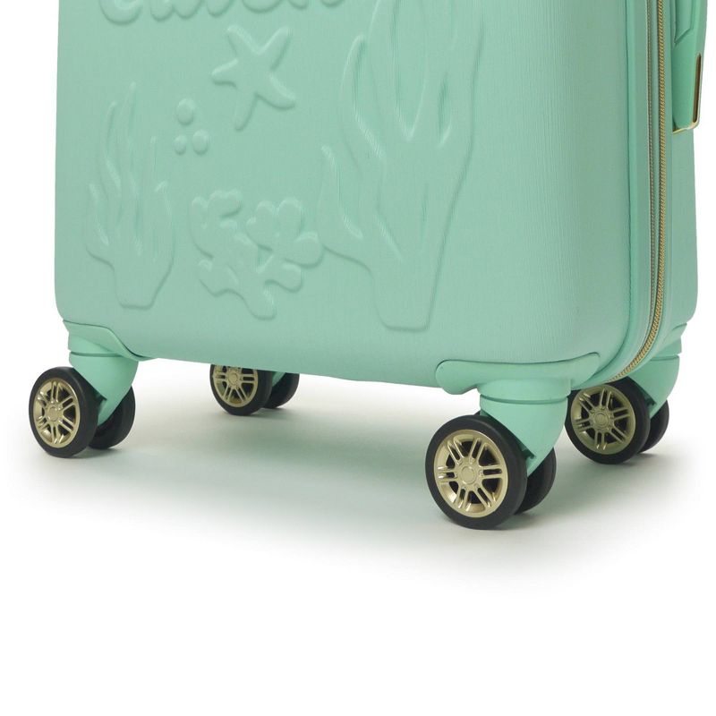 FUL Disney Princess Ariel The Little Mermaid 21" Carry On Hardside Spinner Suitcase - Teal