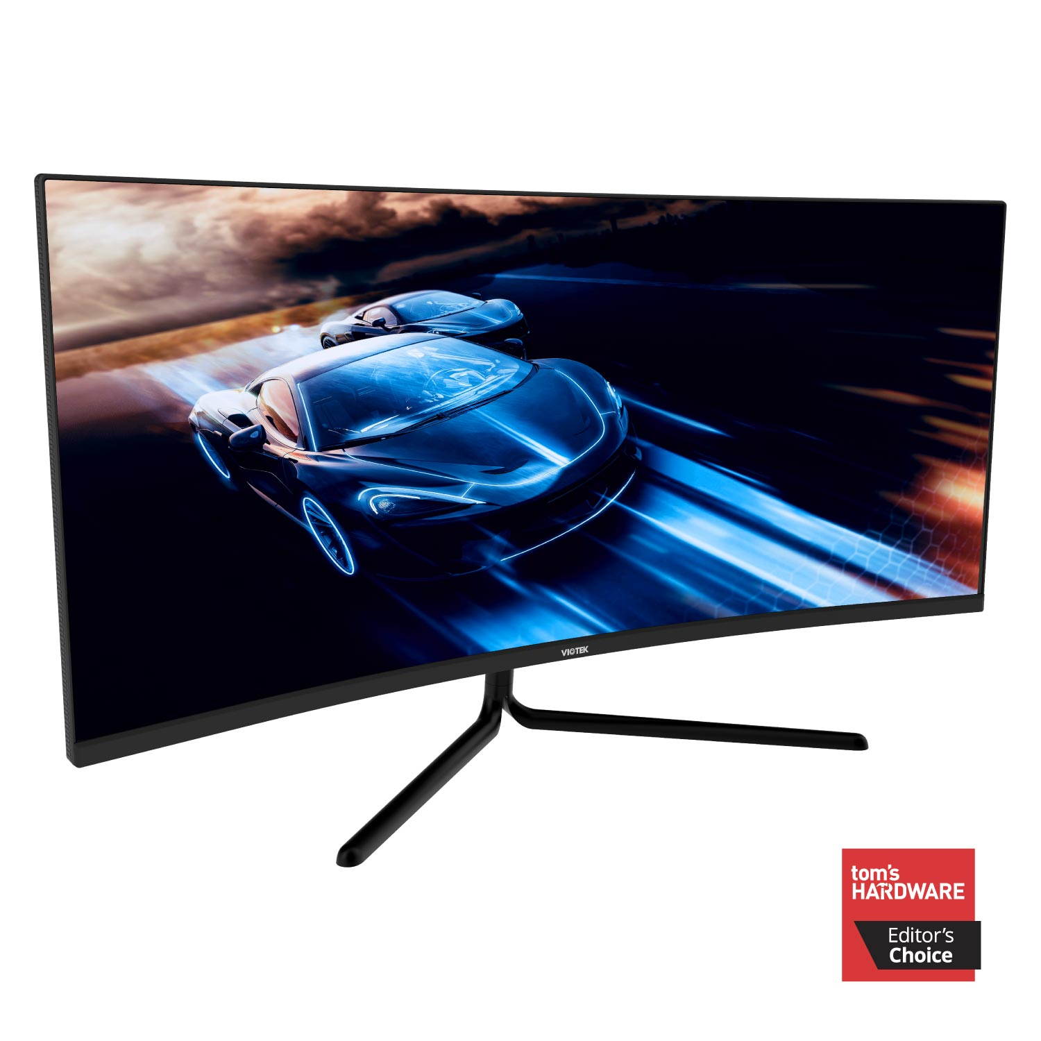 VIOTEK GNV34DBE 34-Inch Curved Gaming Monitor  144Hz UWQHD  2x HDMI 2.0, 2x DisplayPort 1.4, 3.5mm FreeSync