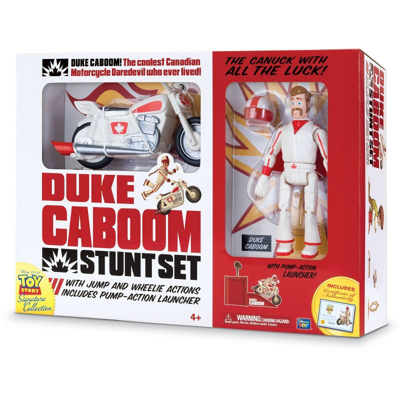 Toy Story Signature Collection Duke Caboom Stunt Set with Jump & Wheelie Action