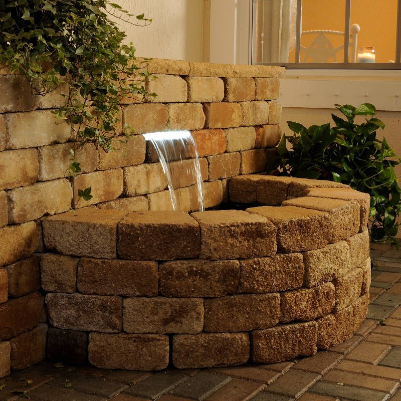 Pond Boss Lighted Waterfall LED Spillway 12" - White
