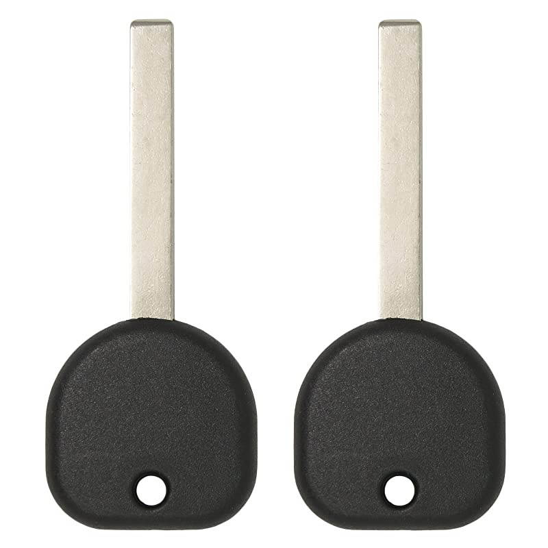 New Uncut Replacement Transponder Ignition Car Key High Security Laser Sidemill B119 HU100 2 Pack