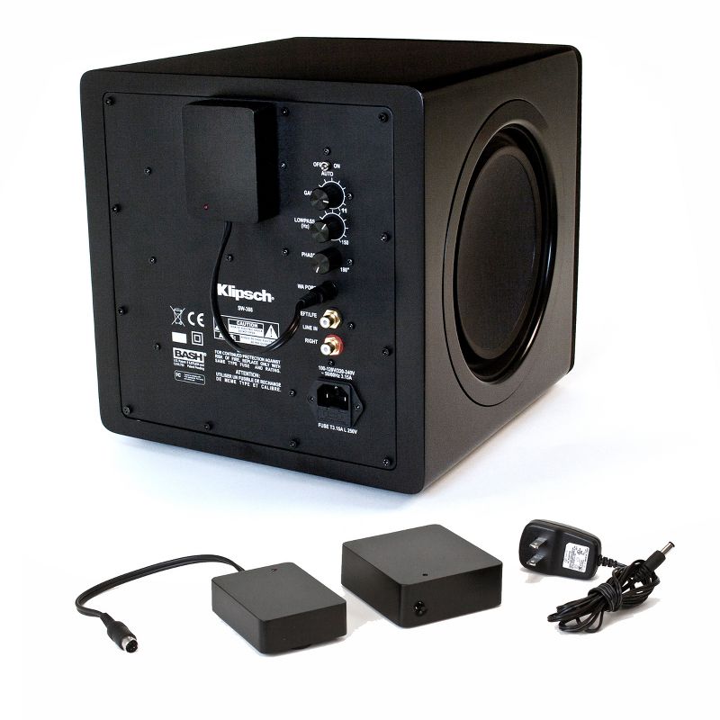 Klipsch SPL-100 10" Subwoofer (Ebony) with WA-2 Wireless Subwoofer Kit