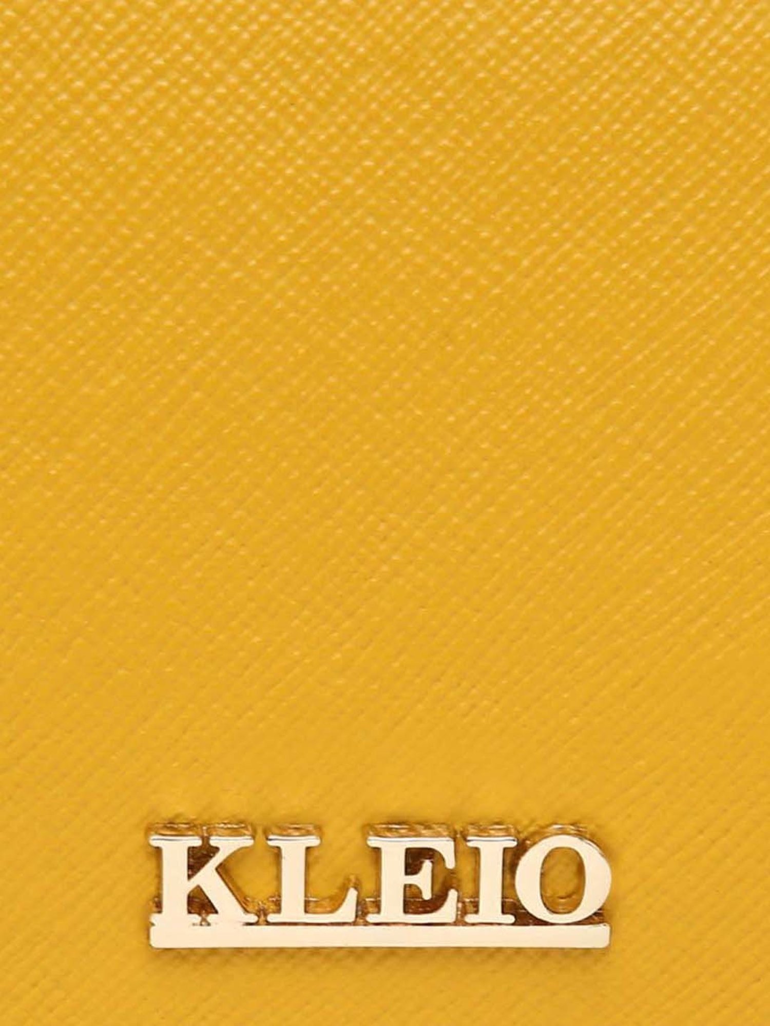 KLEIO Mustard Solid Small Sling Handbag