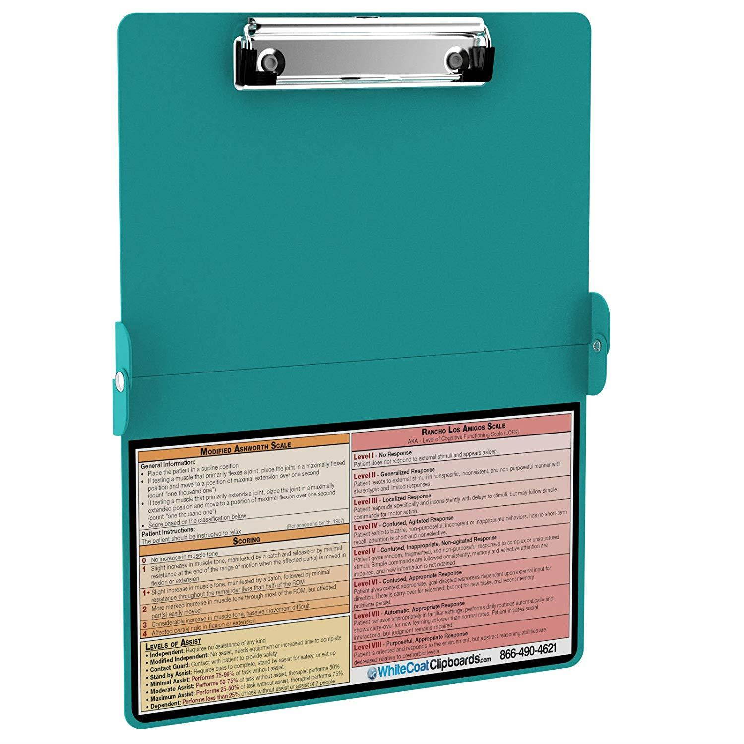 WhiteCoat Clipboard - TEAL - Physical Therapy Edition