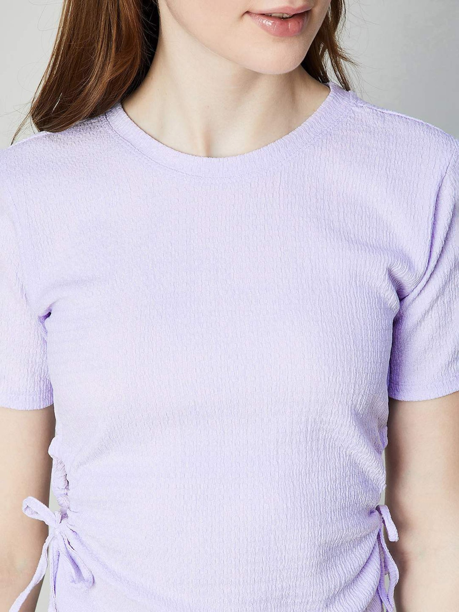 Ginger by Lifestyle Lilac Self Pattern Top