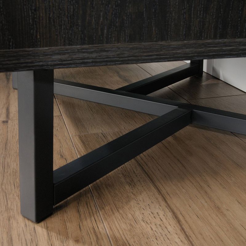 70" Canton Lane Bookcase with Door Brew Brown - Sauder