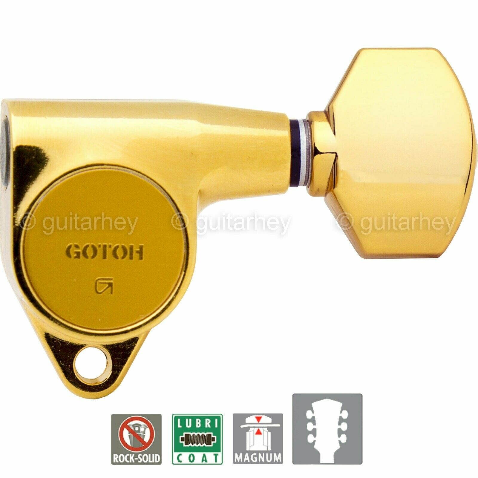 Gotoh SG301-07 MG Magnum Locking L3+R3 Set w/ screws SMALL Buttons 3x3 - GOLD