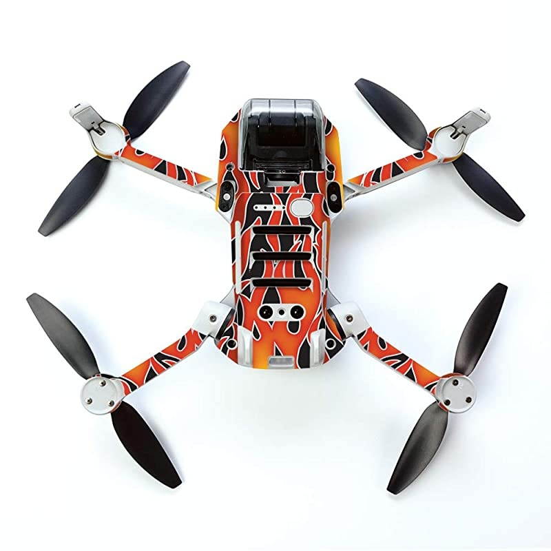 Skin for DJI Mavic Mini Portable Drone Quadcopter - Hot Flames | Protective, Durable, and Unique Vinyl Decal wrap Cover | Easy to Apply, Remove, and Change Styles | Made in The USA