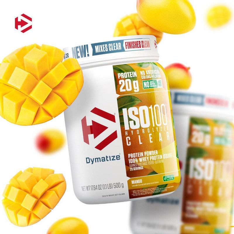 Dymatize Clear 100% Whey Protein Powder - Mango - 17.64oz