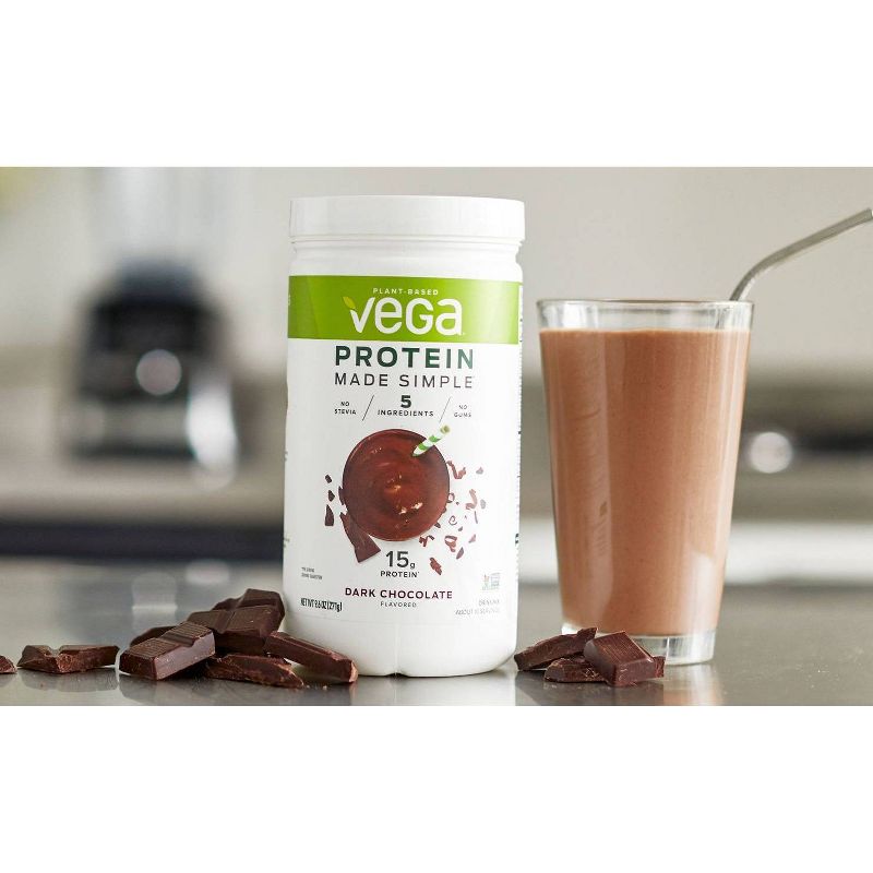 Vega Protein Made Simple Protein Powder - Dark Chocolate - 9.6oz