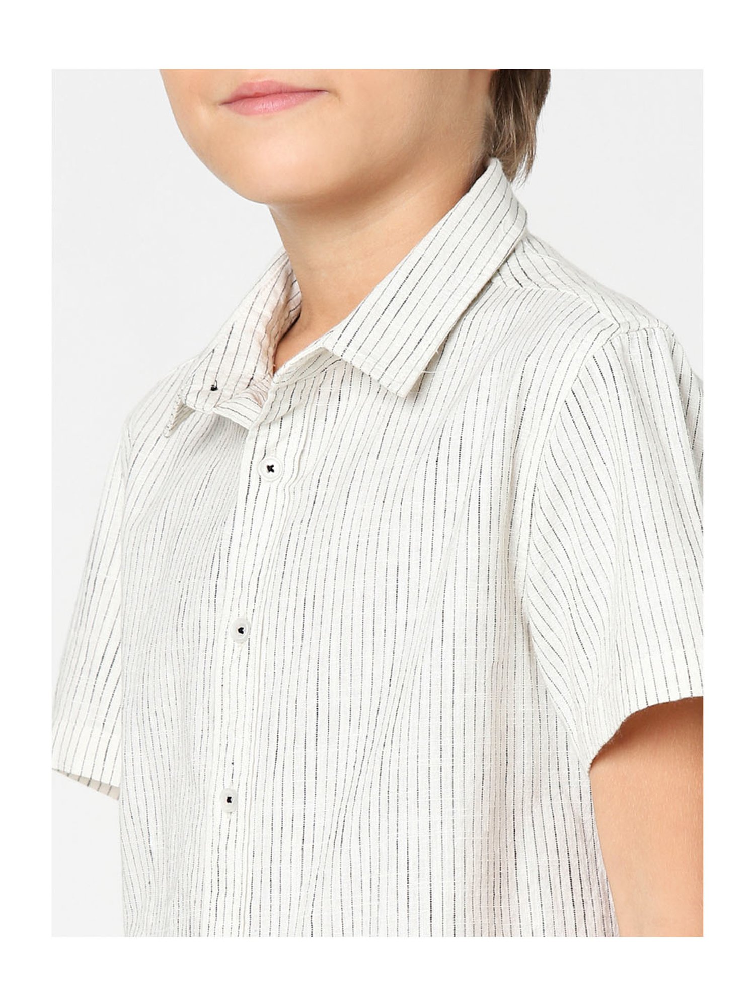 Jack & Jones Junior White Striped  Shirt