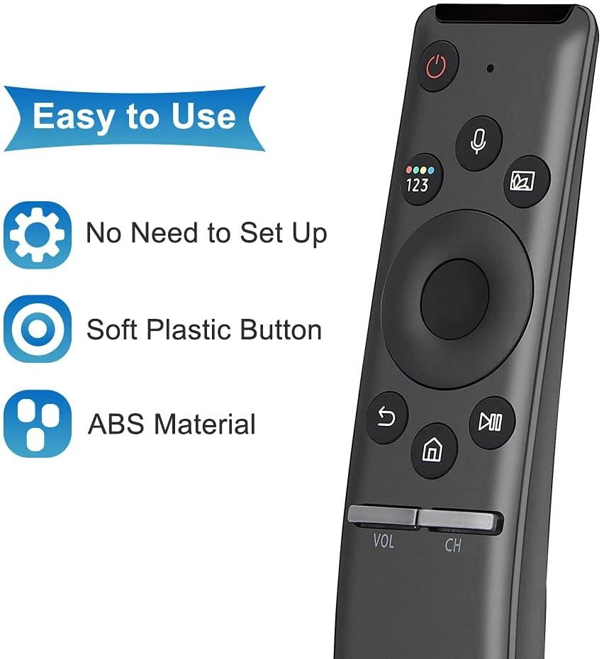 Gvirtue BN59-01298G Universal Replaced Mic Voice Bluetooth Remote Controller for Samsung Smart QLED Curved TV and Samsung 6 7 8 Series LED LCD