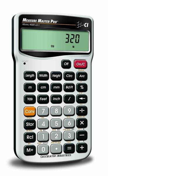 Calculator,Construction,5.5x0.5x2.9 CALCULATED INDUSTRIES 4020