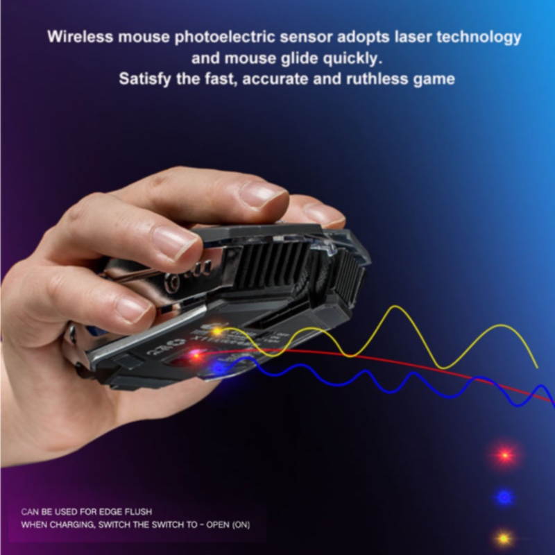 X11 E-sport Wireless Mouse Rechargeable Luminous Mechanical Gaming Mouse