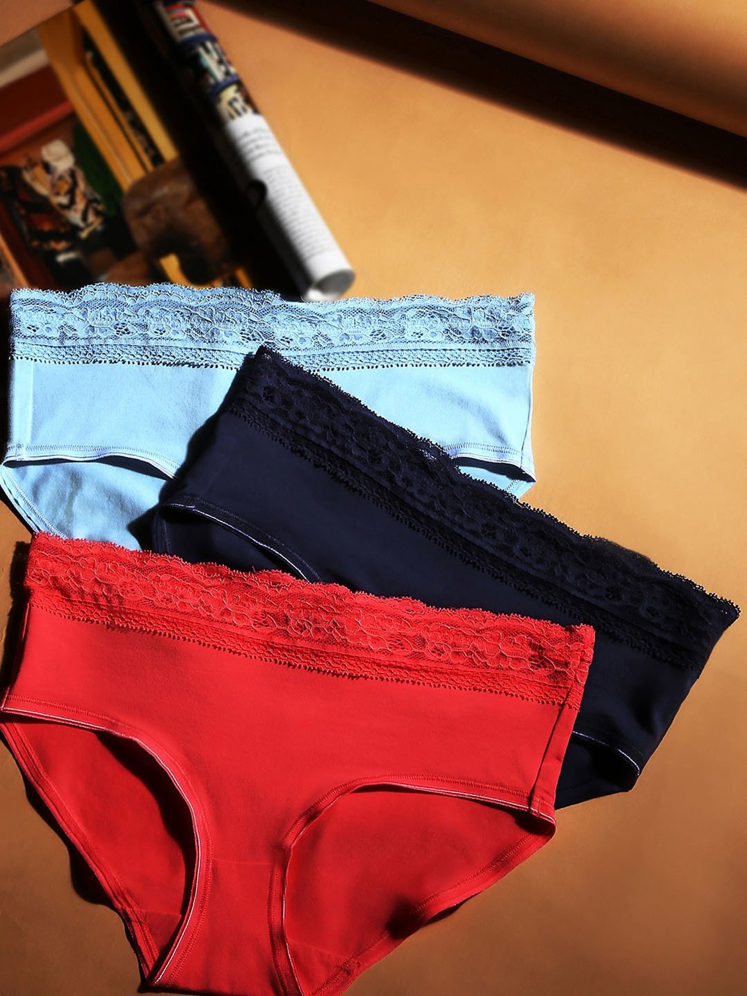 Vero Moda Intimates Multicolor Hipster Panty - Pack of 3