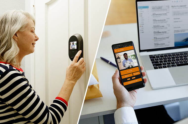 Brinno Duo Front Door Smart Peephole Camera SHC1000W - Smart Home Security System with Mobile and live view remotely