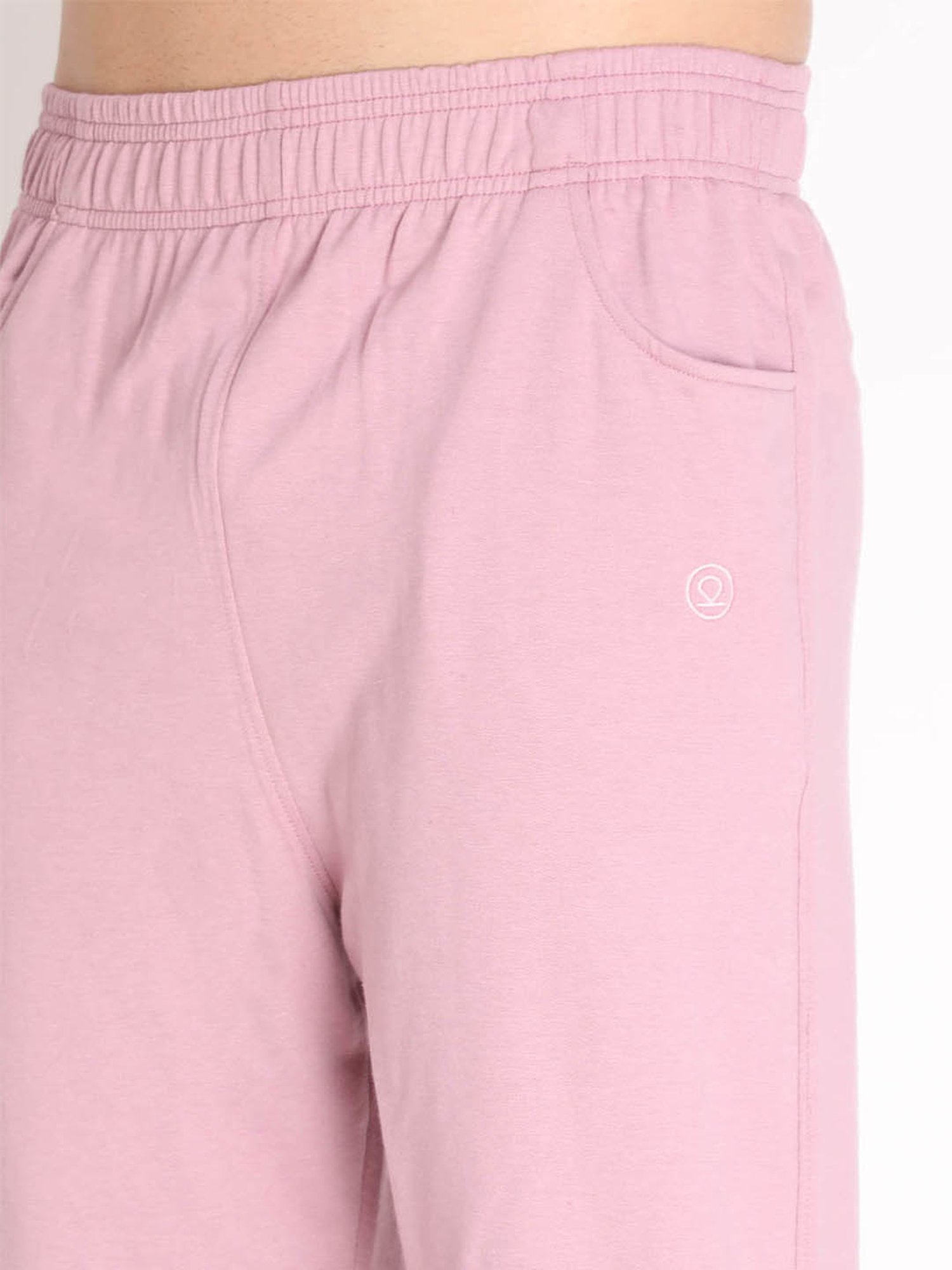 Chkokko Pastel Pink Regular Fit Trackpants