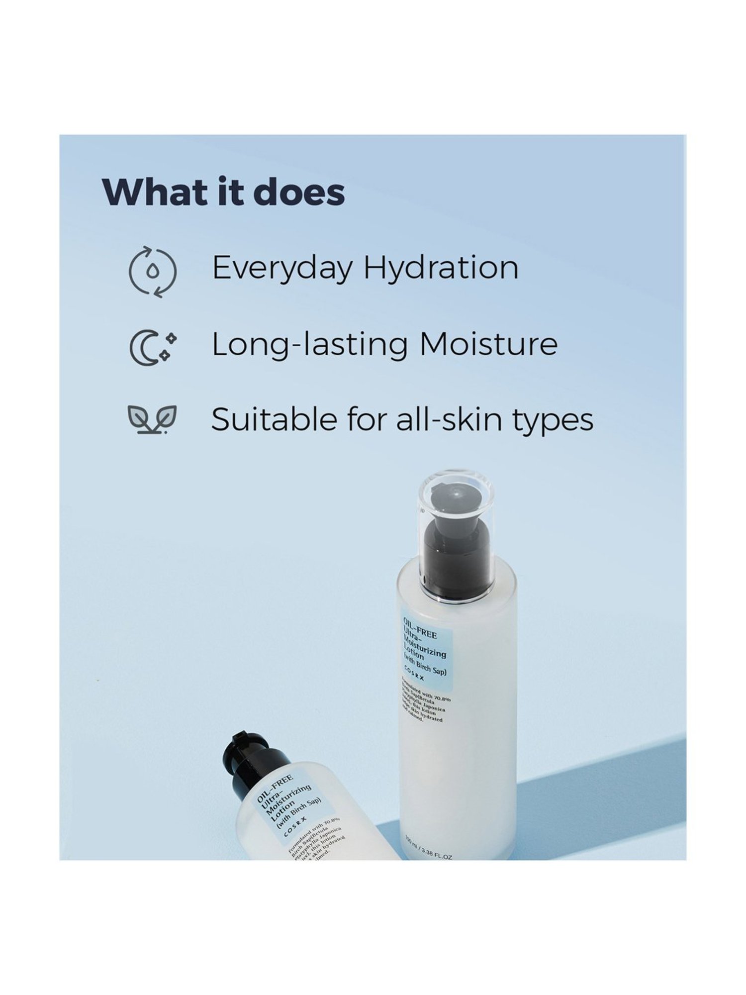 Cosrx Oil Free Ultra Moisturizing lotion with Birch Sap - 100 ml