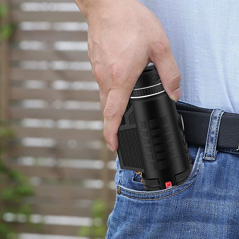 Monocular Telescope 50X60 High Power BAK4 Prism Low Night Vision Scope Waterproof HD Telescope with Smartphone Adapter Tripod Remote Shutter for Bird Watching Hunting Best Gifts for Men