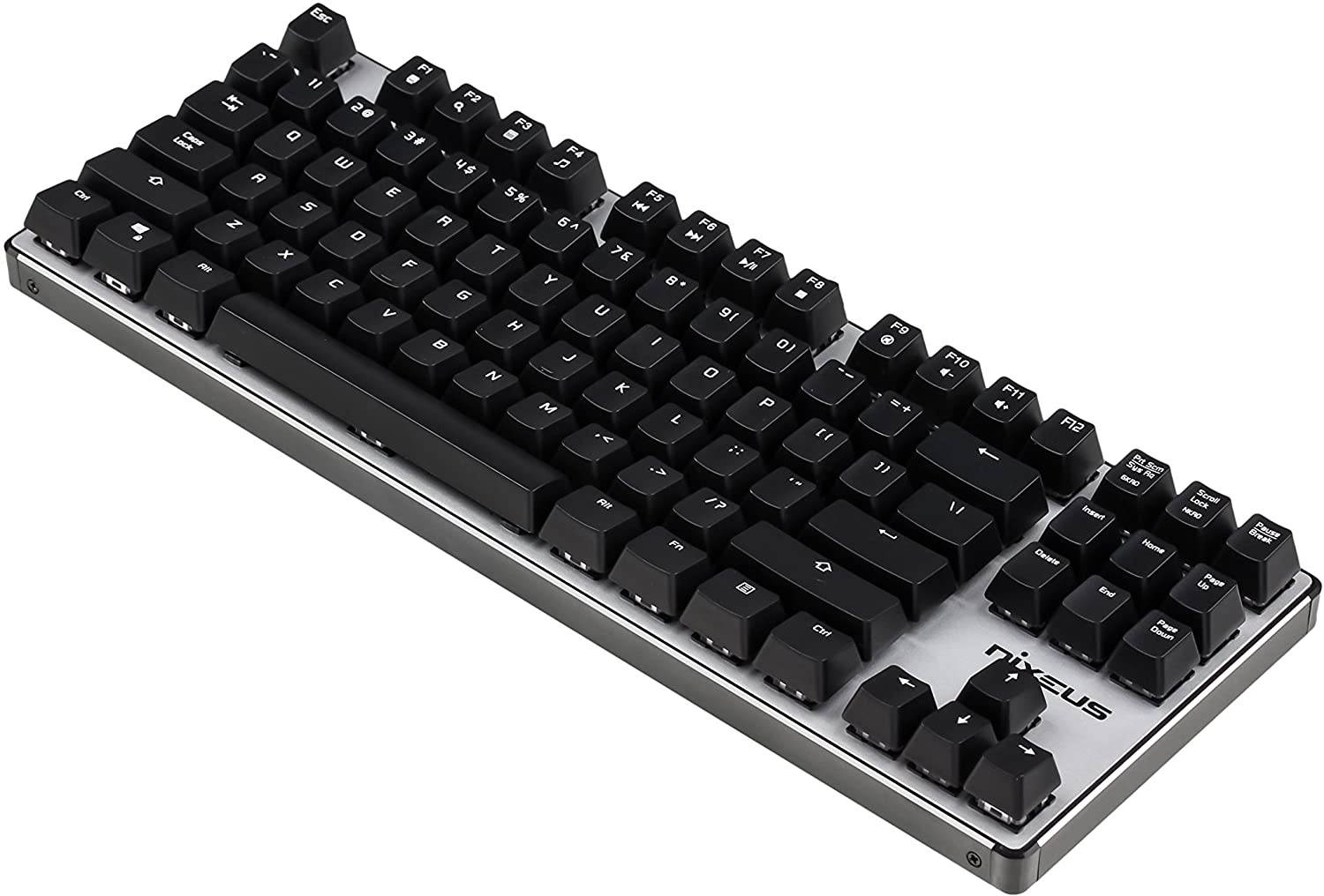Nixeus Moda v2 Compact Mechanical Switch, Clicky Tactile Bump Feedback Keyboard for Windows & Mac (MK-BL15)
