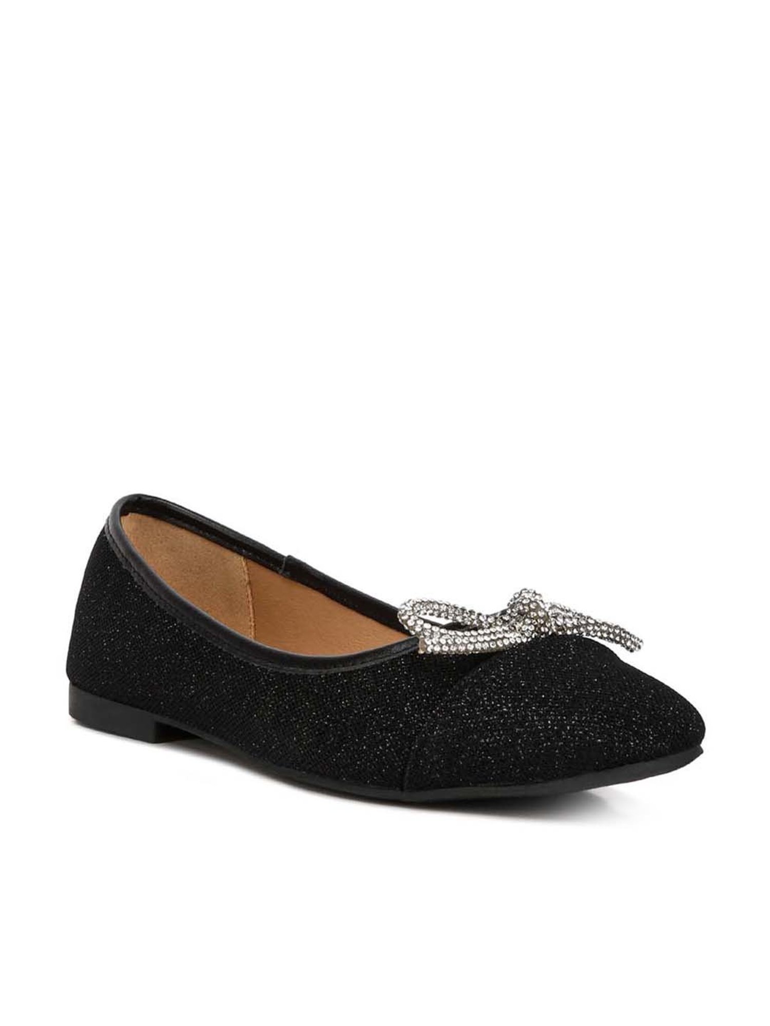 London Rag Women's Black Flat Ballets