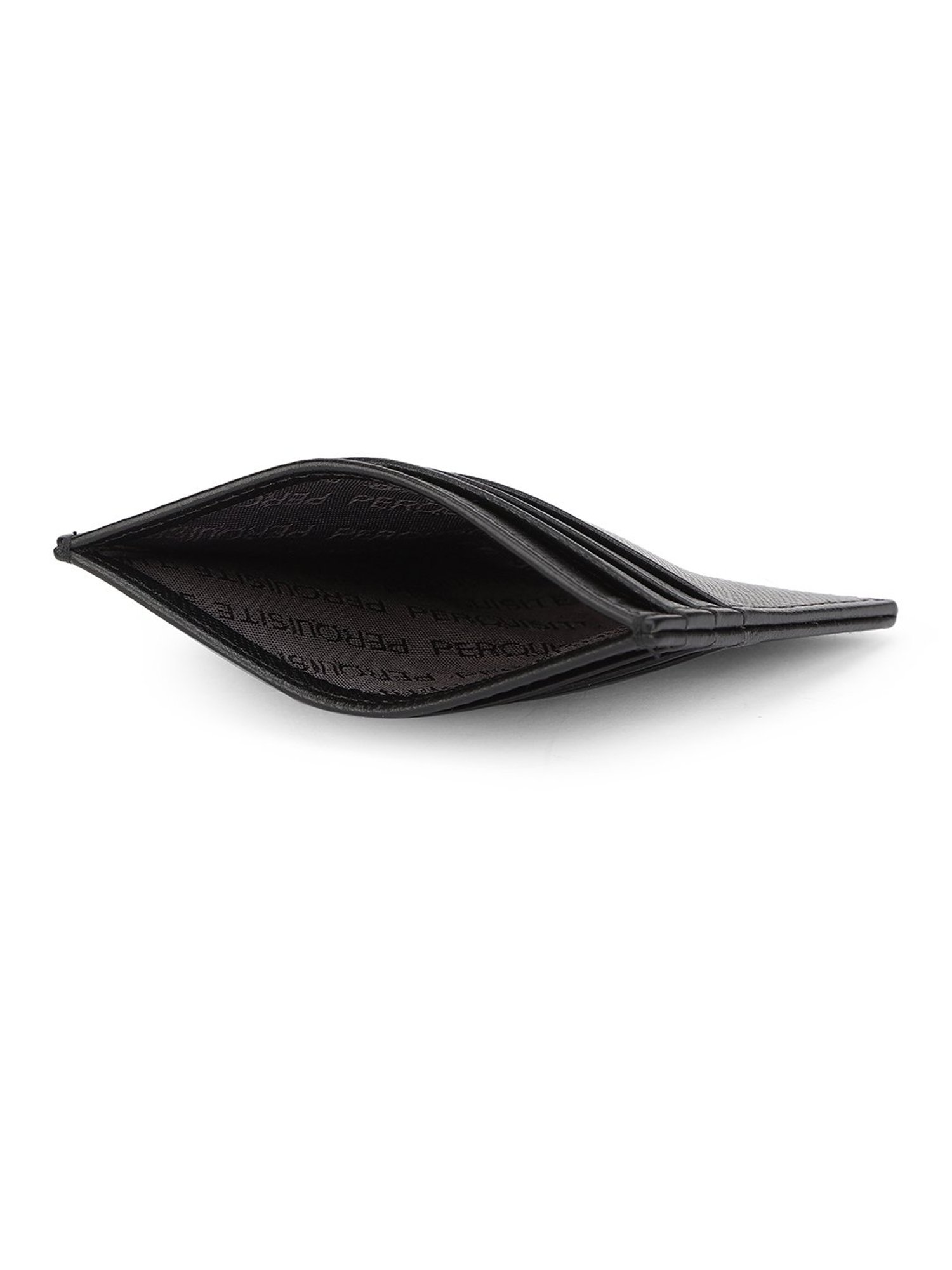 PERQUISITE CENTURION Black Solid Card Holder