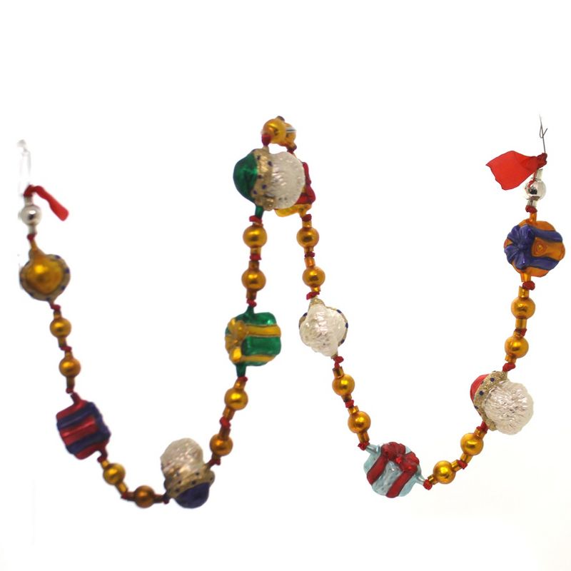 Slavic Treasures 46.0" Santa  And Packages Garland Christmas Tree  -  Banners And Garlands