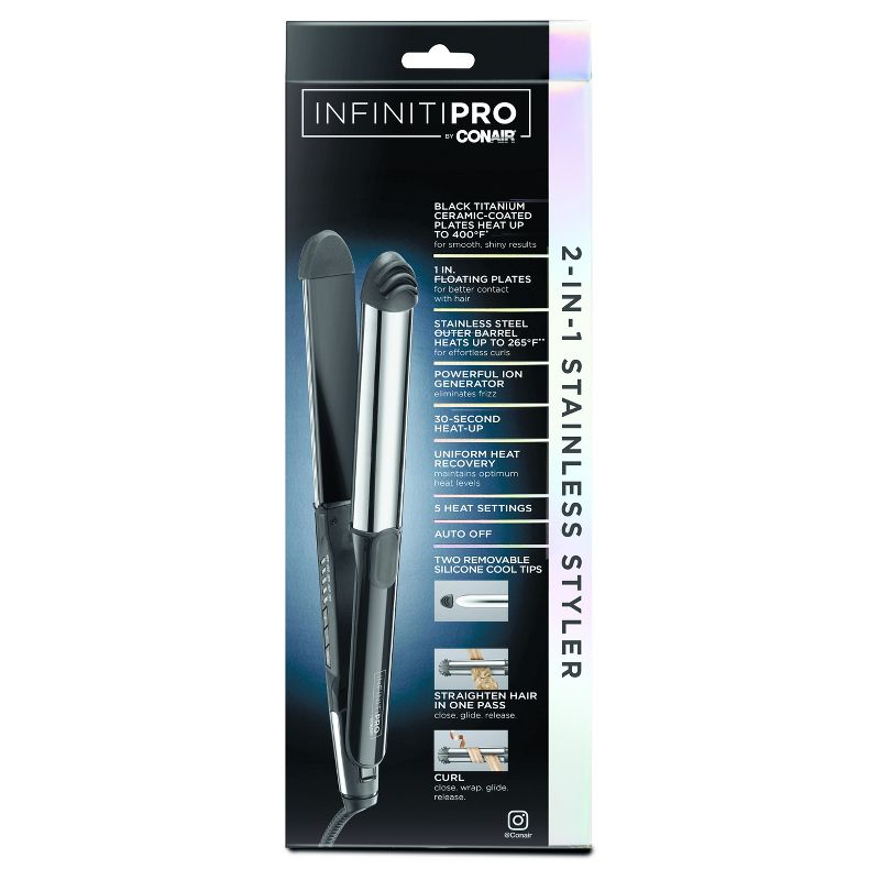 InfinitiPro by Conair 2-in-1 Styler - Black