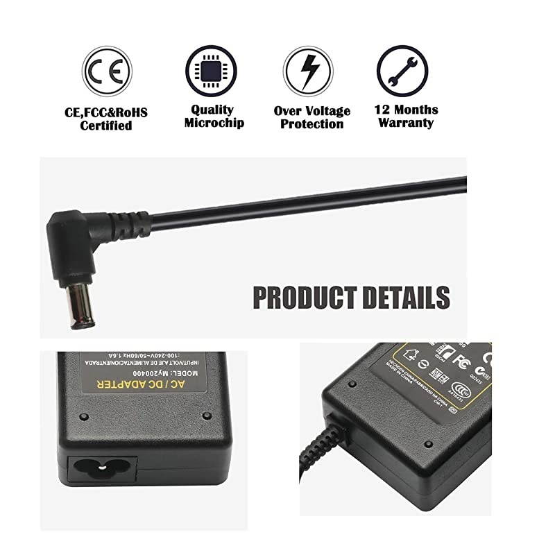 AC DC Adapter Charger for LG Electronics 19" 20" 22" 23" 24" 27" LED LCD Monitor Widescreen Ultrawide HDTV HD TV Power Supply Cord