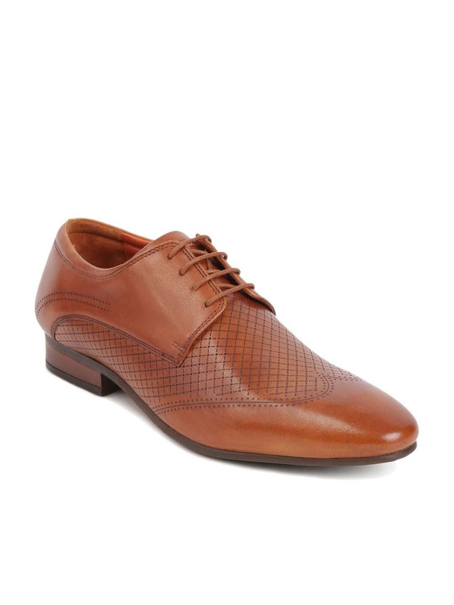 Gabicci Men's Debonair Tan Derby Shoes