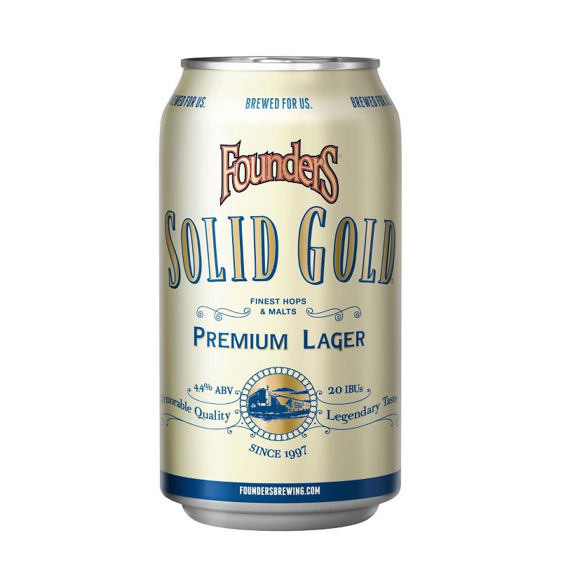 Founders Solid Gold Premium Lager Beer - 15pk/12 fl oz Cans