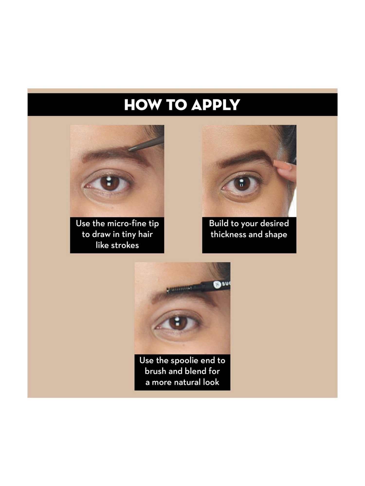 SUGAR Cosmetics Arch Arrival Micro Brow Pencil - 02 Taupe Tom - 0.09 gm