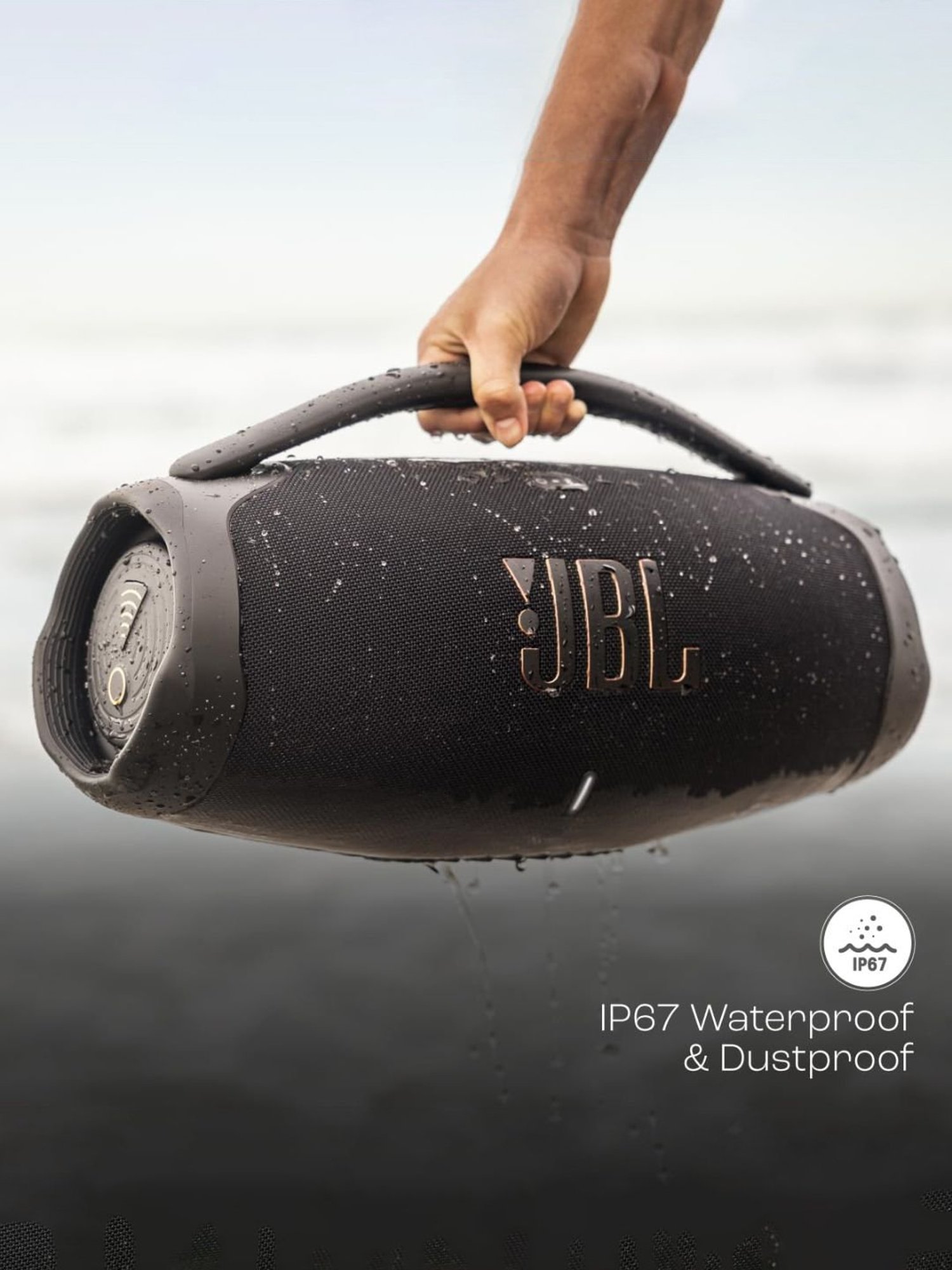 JBL Boombox 3 Wi-Fi, Wireless Portable Bluetooth Speaker with 24H Playtime, Deepest Bass (Black)