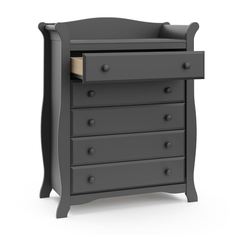 Storkcraft Avalon 5 Drawer Dresser - Gray