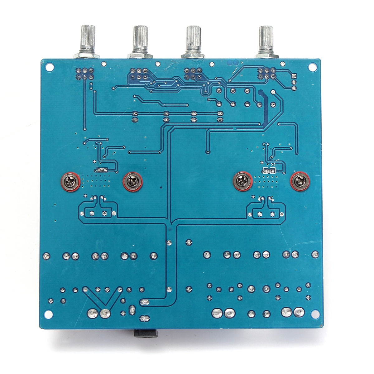 TDA7498 + TL072 Class D 2.1 Digital Power Amplifier Board 200W +2X100W DC24V~32V - Blue