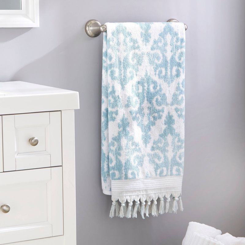 Mirage Fringe Bath Towel Aqua - SKL Home