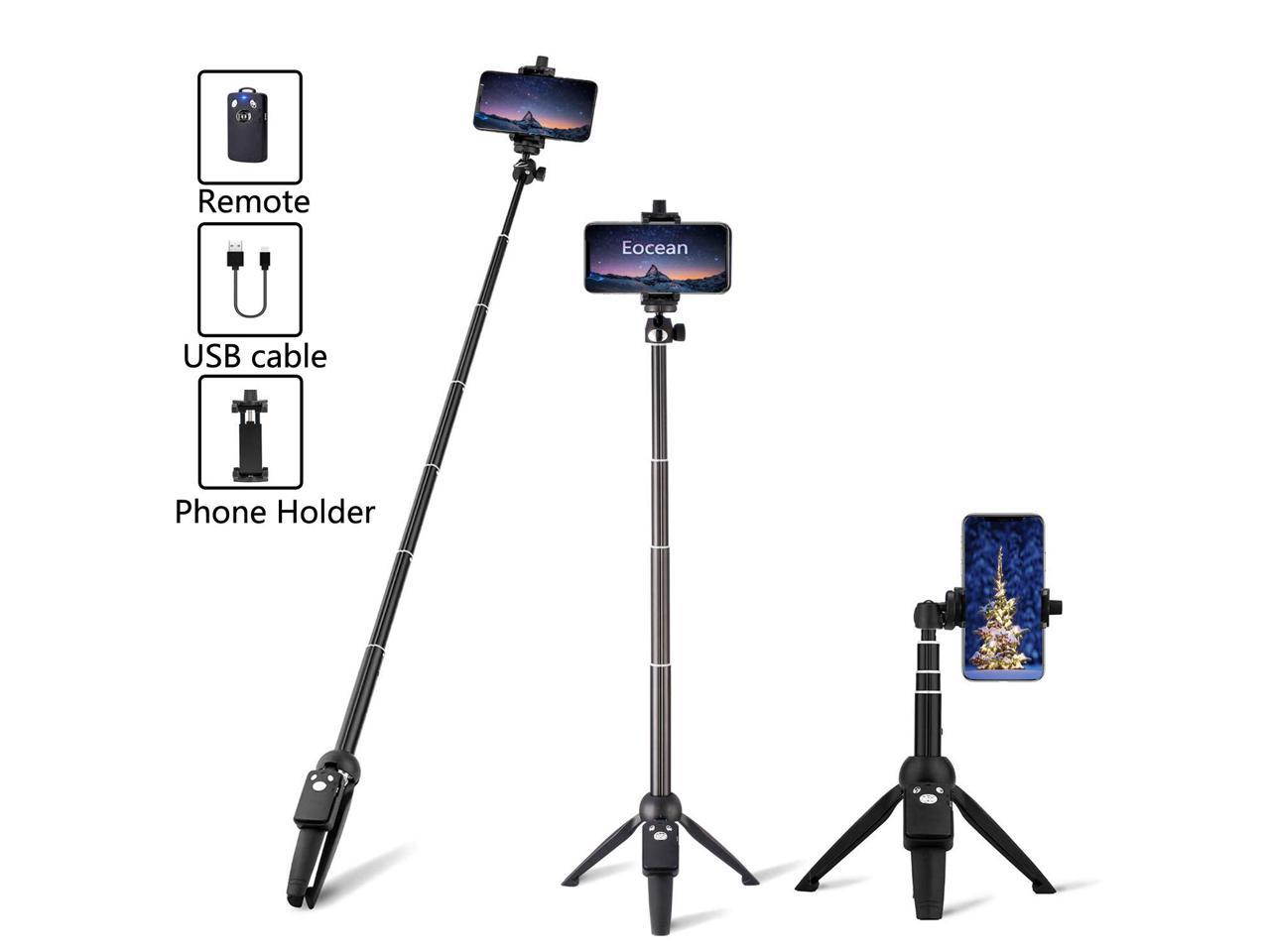 Selfie Stick Tripod,40 Inch Extendable Selfie Stick Tripod with Wireless Remote Control,Compatible with iPhone 6 7 8 X Plus, Samsung Galaxy S9 Note8