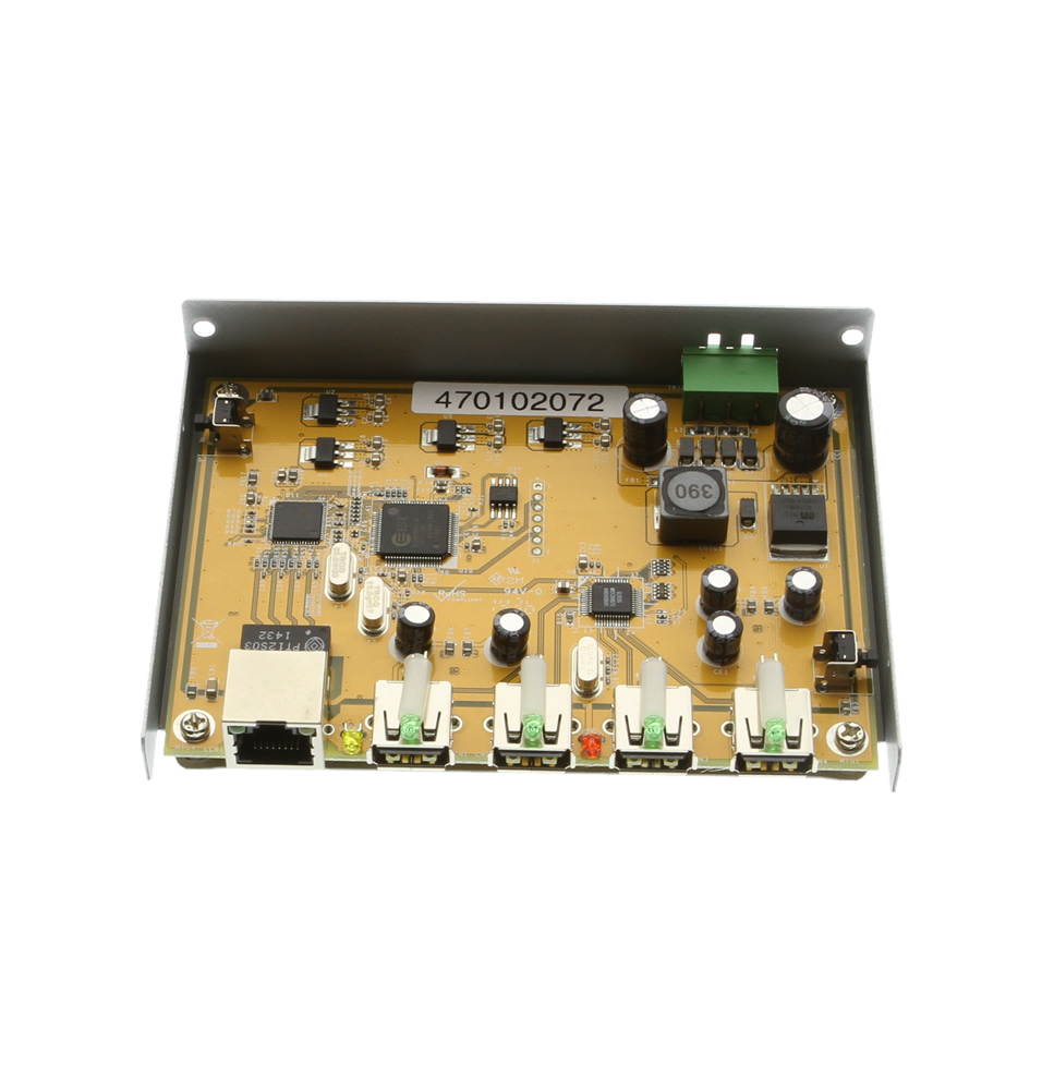 CoolGear&reg; Industrial USB 2.0 Over IP Network 4-Port Hub, Share any USB Device Over TCP/IP Network