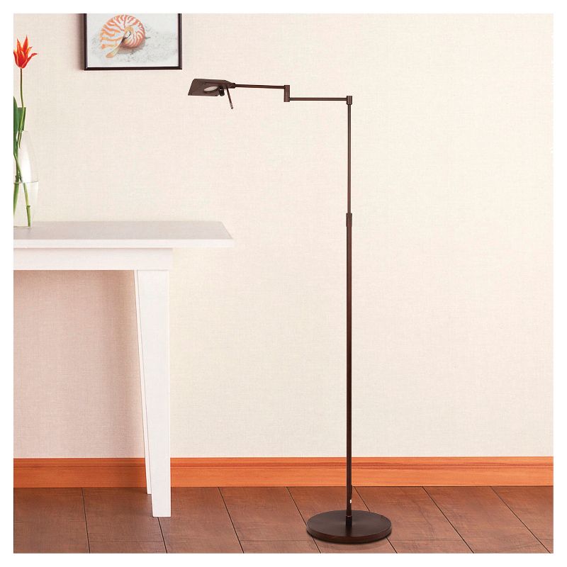 Adjustable Metal Floor Lamp - Oil Rubbed Bronze (53.75")