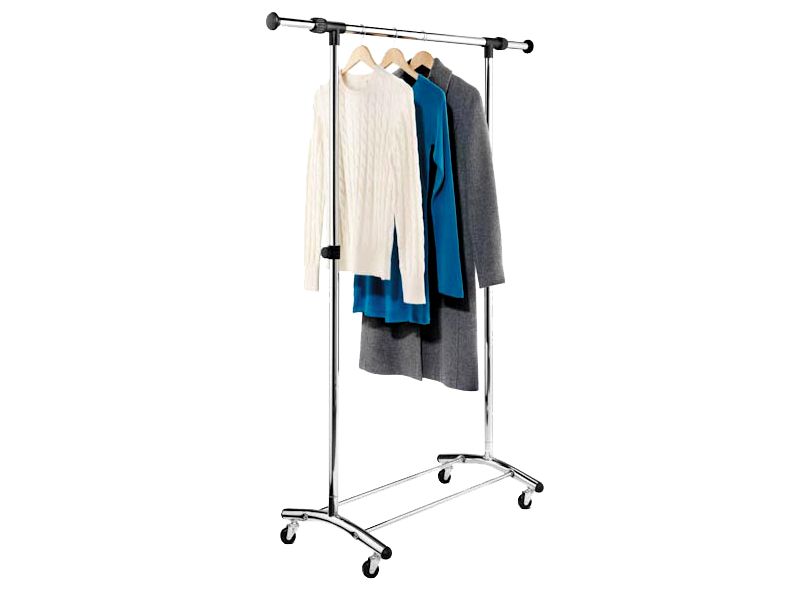 Home Basics Over the Door Metal Closet Rod, Silver