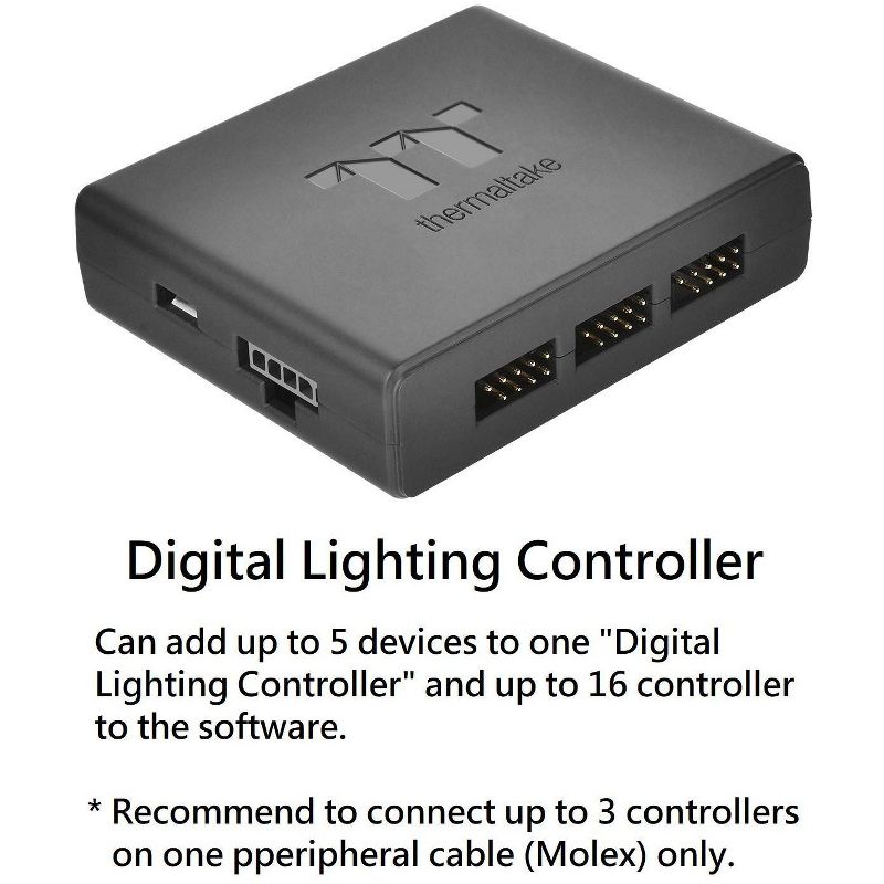 Thermaltake Pacific RGB Plus PETG Tube Fitting Kit - Six Pack - OD 16mm x ID 12mm